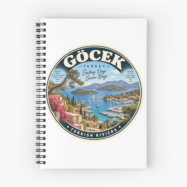 Item preview, Gocek Turkey Vintage Travel Badge – Turkish Riviera Sailing Souvenir designed and sold by DreamPaw Studio.