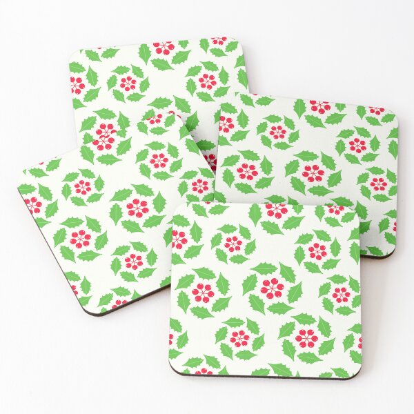Item preview, December 25th Birth Flower Holly Pattern designed and sold by 366birthflower.