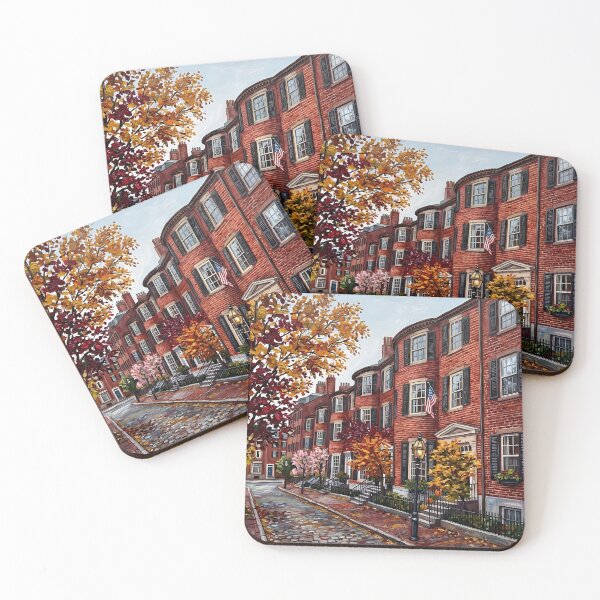 Item preview, Beacon Hill  Acrylic Travel Print Boston designed and sold by POSTERIOCREW.