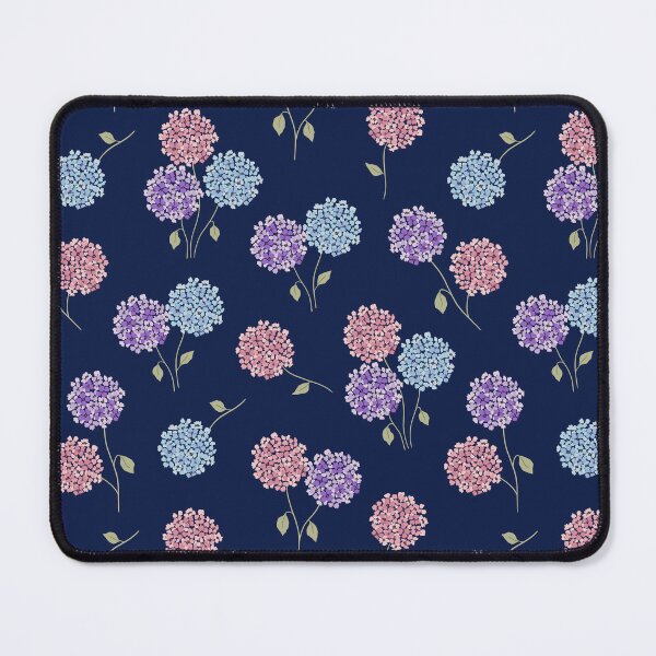 Item preview, Hydrangeas (blue bg) designed and sold by flowerheadria.