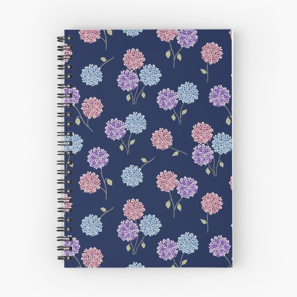 Item preview, Hydrangeas (blue bg) designed and sold by flowerheadria.