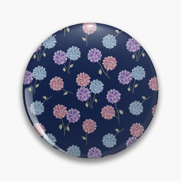 Item preview, Hydrangeas (blue bg) designed and sold by flowerheadria.