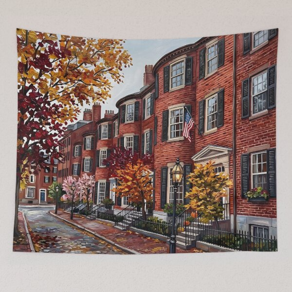 Item preview, Beacon Hill  Acrylic Travel Print Boston designed and sold by POSTERIOCREW.