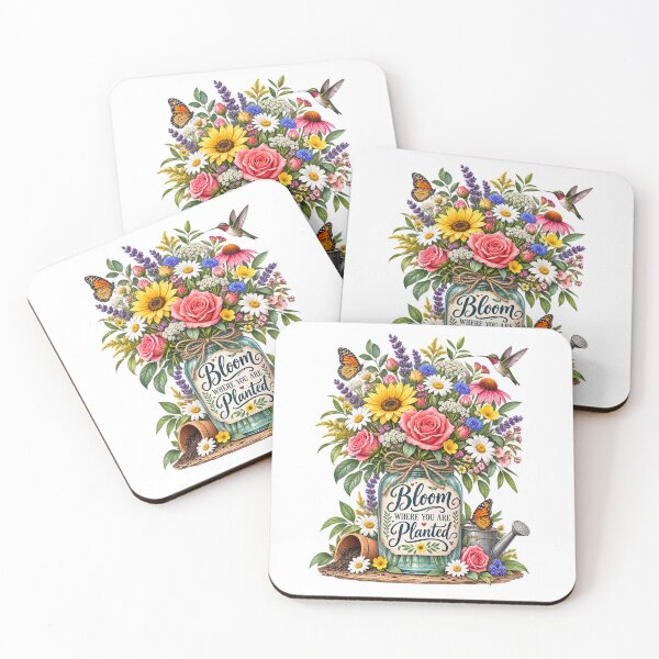 Item preview, Let Your Dreams Bloom – Garden Flowers, Birds & Butterflies designed and sold by PGRprint.