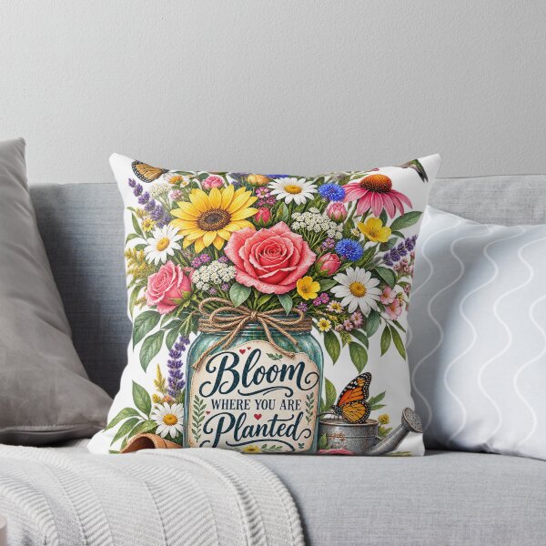 Item preview, Let Your Dreams Bloom – Garden Flowers, Birds & Butterflies designed and sold by PGRprint.