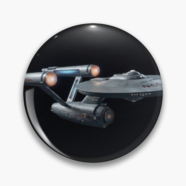 Item preview, Title: USS Enterprise NCC-1701 Starship Sci-Fi Space Art Print designed and sold by Kate1art.