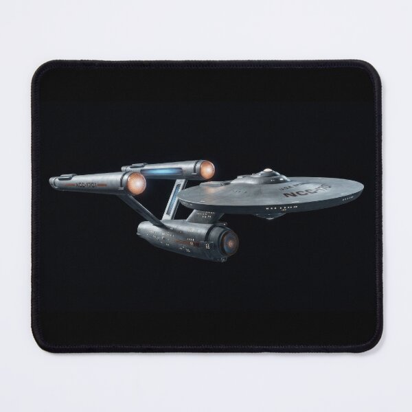 Item preview, Title: USS Enterprise NCC-1701 Starship Sci-Fi Space Art Print designed and sold by Kate1art.