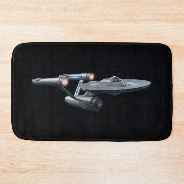 Item preview, Title: USS Enterprise NCC-1701 Starship Sci-Fi Space Art Print designed and sold by Kate1art.