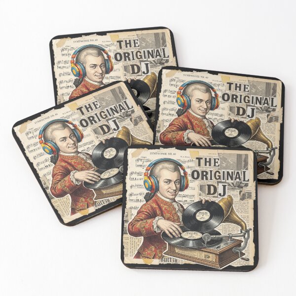 Item preview, Wolfgang Amadeus Mozart Surreal Collage Set designed and sold by OzzFrequency.