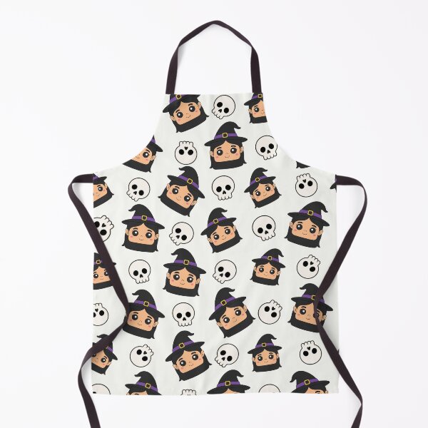 Item preview, Cute Witch and Skull Halloween Pattern designed and sold by teeperfect.