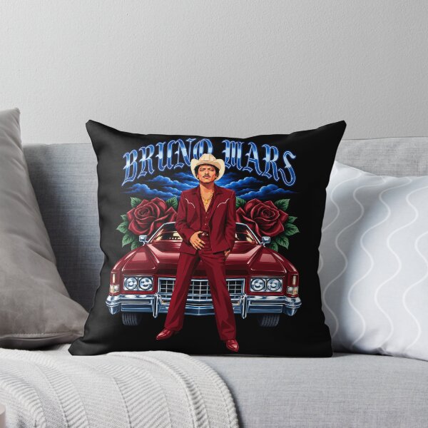 Item preview, Bruno Mars Red Suit Cowboy With Classic Car And Roses designed and sold by GusHickman.