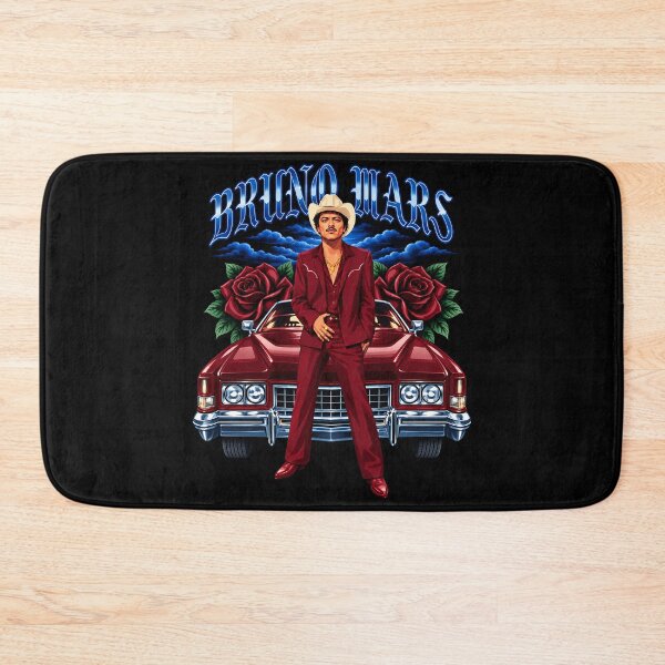 Item preview, Bruno Mars Red Suit Cowboy With Classic Car And Roses designed and sold by GusHickman.