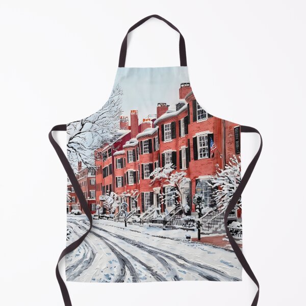 Item preview, Beacon Hill Winter Acrylic Travel Print Boston designed and sold by POSTERIOCREW.