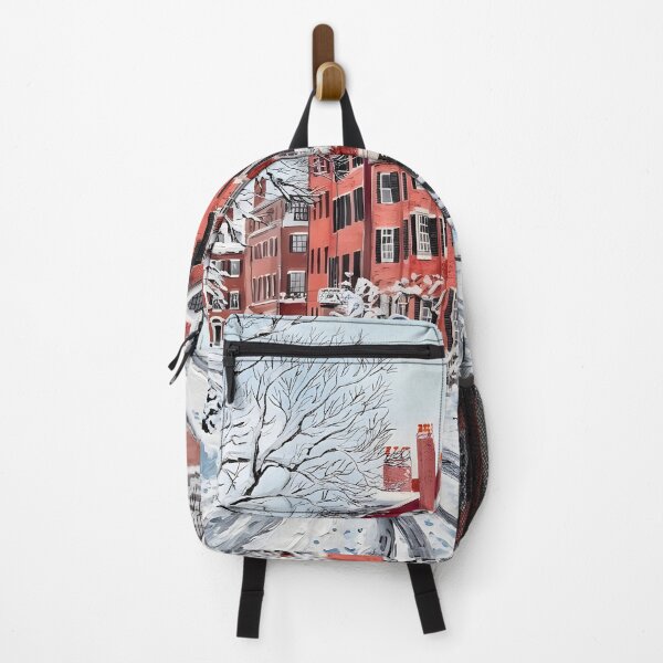 Item preview, Beacon Hill Winter  Acrylic Travel Print Boston designed and sold by POSTERIOCREW.