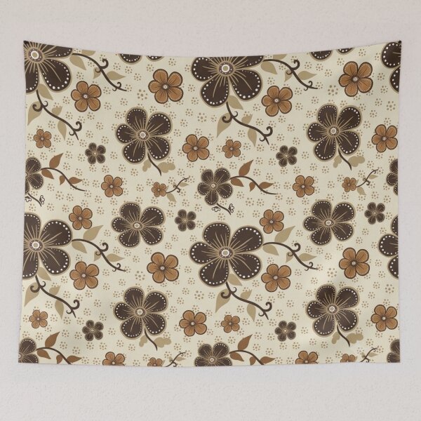 Artikelvorschau, Batik-Blumenmuster entworfen und verkauft von ShivCraftStudio.