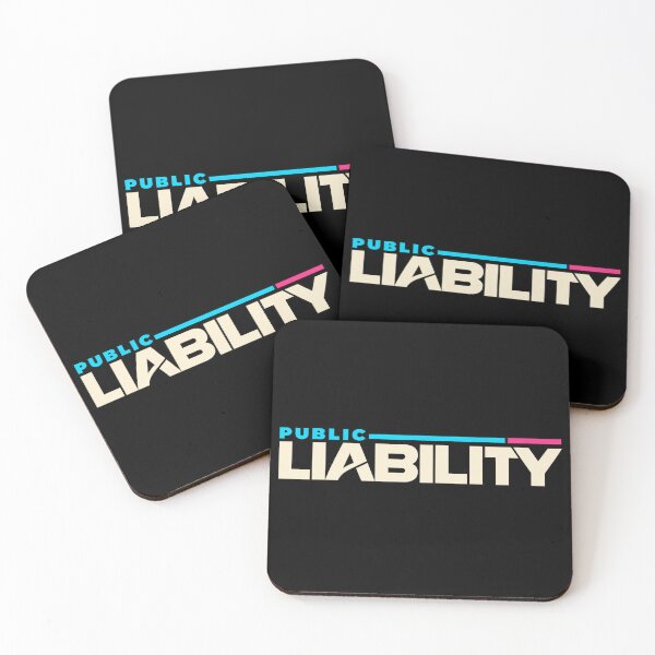 Item preview, Public Liability Funny Workplace Humour Design designed and sold by EverclearDesign.
