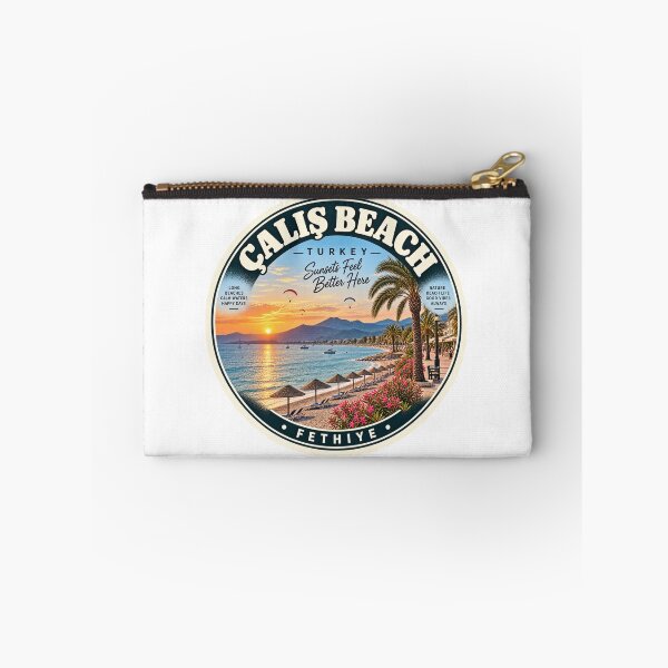 Item preview, Calis Beach Turkey Vintage Travel Badge – Fethiye Sunset Souvenir designed and sold by DreamPaw Studio.