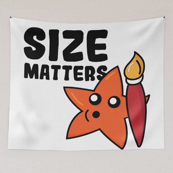 Item preview, Size Matters | Funny Artist Character designed and sold by Creatory.studio.