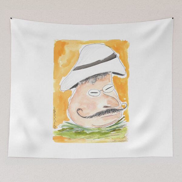 Item preview, The Secret Life of Shrooms, Das geheime Leben der Pilze, Hercule Poirot designed and sold by Anke‘s Bazaar.