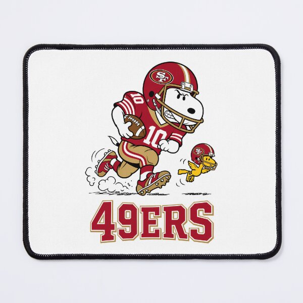 Item preview, Snoopy & Woodstock San Francisco 49ers Football Retro F068 designed and sold by GLUVY-THEME.