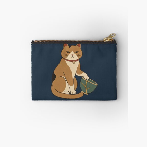 Item preview, Japanese Cat and the Kintsugi Bowl | Ukiyo-e Woodblock designed and sold by Planthem.