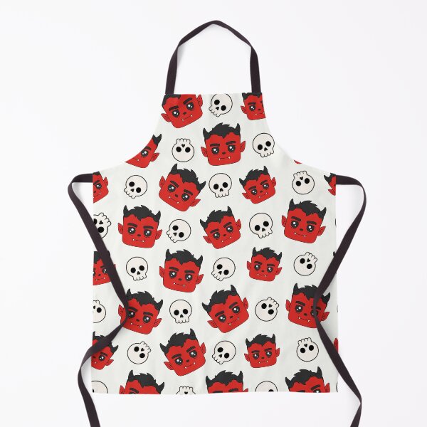 Item preview, Cute Devil and Skull Halloween Pattern designed and sold by teeperfect.