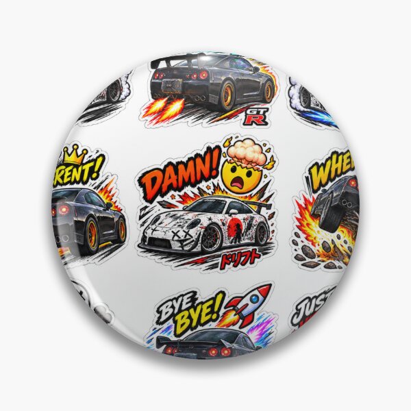Item preview, Drift Mode JDM Car Meme Sticker Sheet designed and sold by Debnath-Garage.