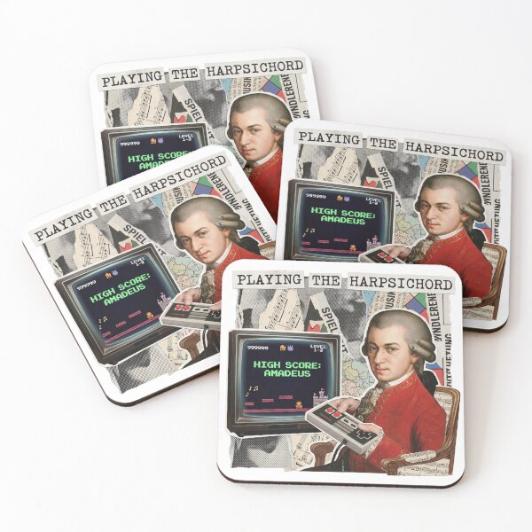 Item preview, Wolfgang Amadeus Mozart Surreal Collage Set designed and sold by OzzFrequency.