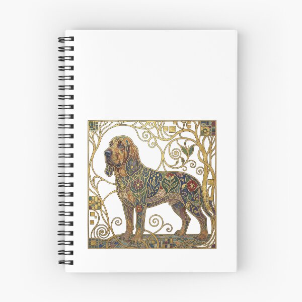 Item preview, The Golden Sleuth: Secessionist Bloodhound Fine Art Print designed and sold by FreiherrPK.