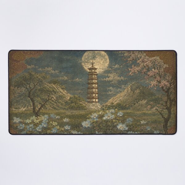 Item preview, Series Glow of the Pagoda Part 7 “Under It”.(Ancient Mural) designed and sold by MaxDreamsArt.