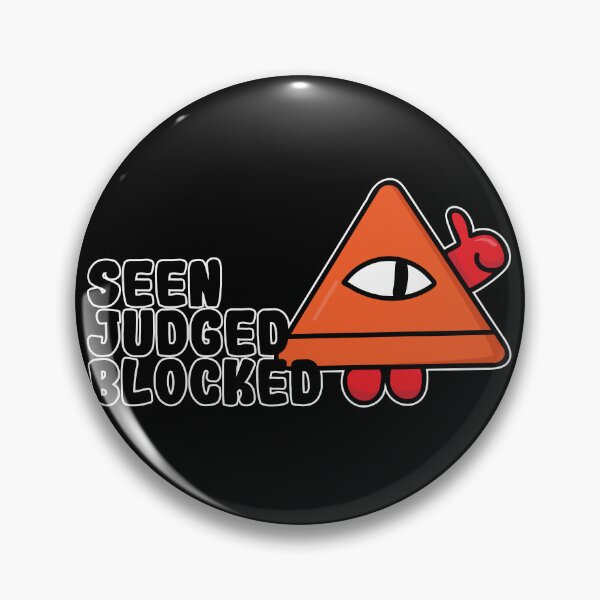 Item preview, Seen Judged Blocked | Funny Social Mood Character designed and sold by Creatory.studio.