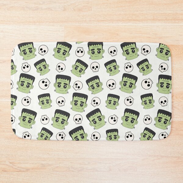 Item preview, Cute Frankenstein and Skull Halloween Pattern designed and sold by teeperfect.