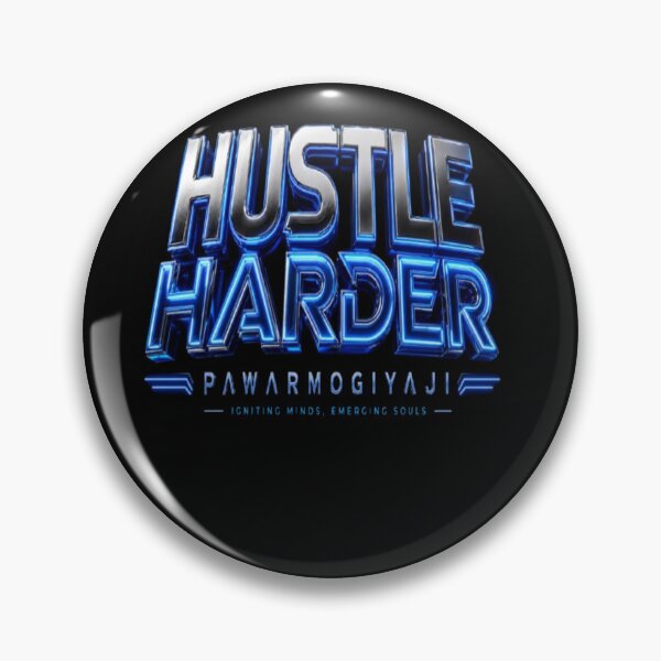Item preview, ​Hustle Harder Motivational Typography Art by pawarmogiyaji designed and sold by Pawar1999.