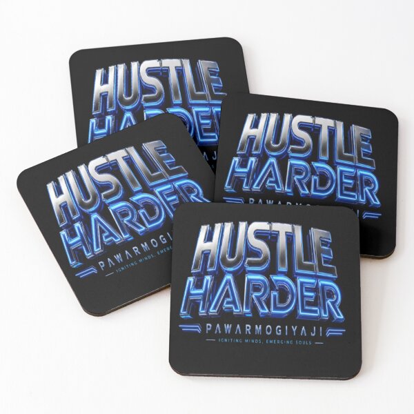Item preview, ​Hustle Harder Motivational Typography Art by pawarmogiyaji designed and sold by Pawar1999.