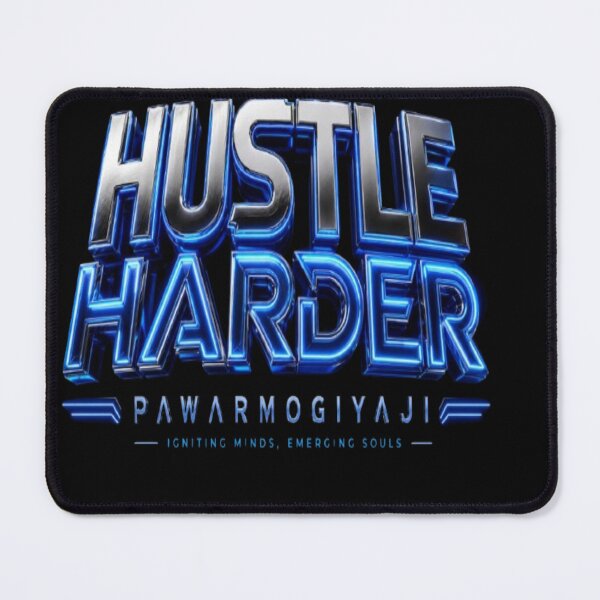 Item preview, ​Hustle Harder Motivational Typography Art by pawarmogiyaji designed and sold by Pawar1999.