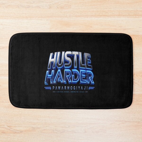 Item preview, ​Hustle Harder Motivational Typography Art by pawarmogiyaji designed and sold by Pawar1999.