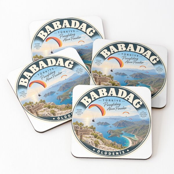 Item preview, Babadag Turkey Vintage Travel Badge – Oludeniz Paragliding Souvenir designed and sold by DreamPaw Studio.