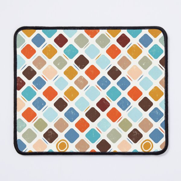 Item preview, Organic Diamond Mosaic – Mid Century Modern Geometric Retro Pattern, 1950s Vintage Textile Design designed and sold by Tamas Das.