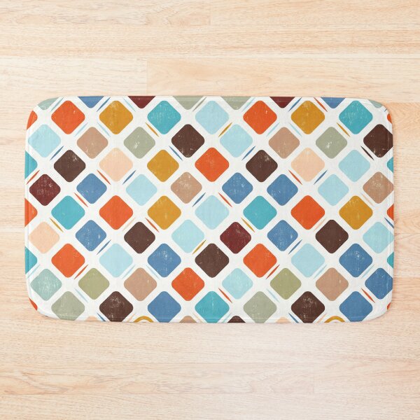 Item preview, Organic Diamond Mosaic – Mid Century Modern Geometric Retro Pattern, 1950s Vintage Textile Design designed and sold by Tamas Das.