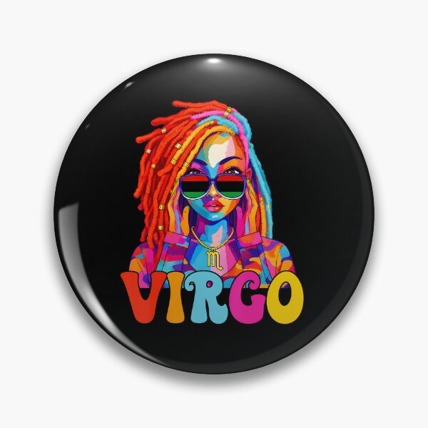 Item preview, Virgo Queen African American Loc'D Women Zodiac Sign designed and sold by OddityVault.