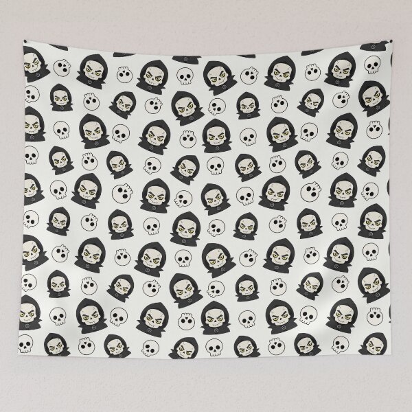 Item preview, Cute Grim Reaper Skull Halloween Pattern designed and sold by teeperfect.