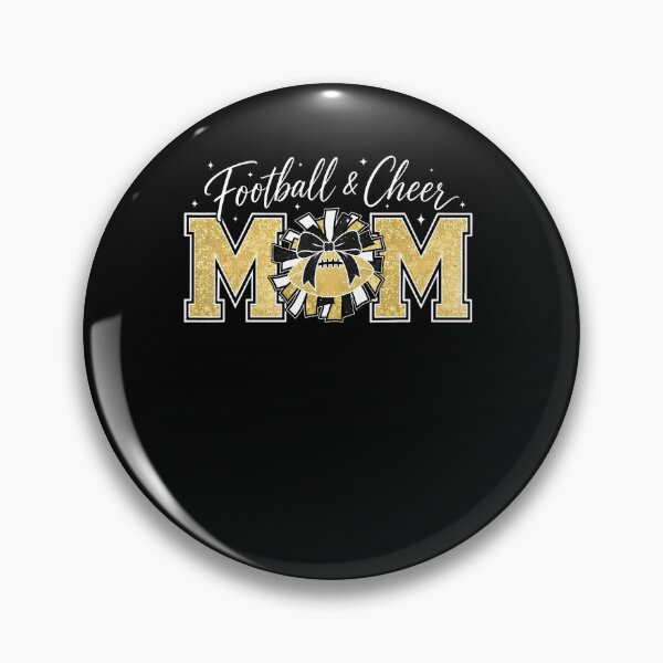 Item preview, Football  Cheer Mom Mama Of Both Cheerleader Gold  Black designed and sold by OddityVault.