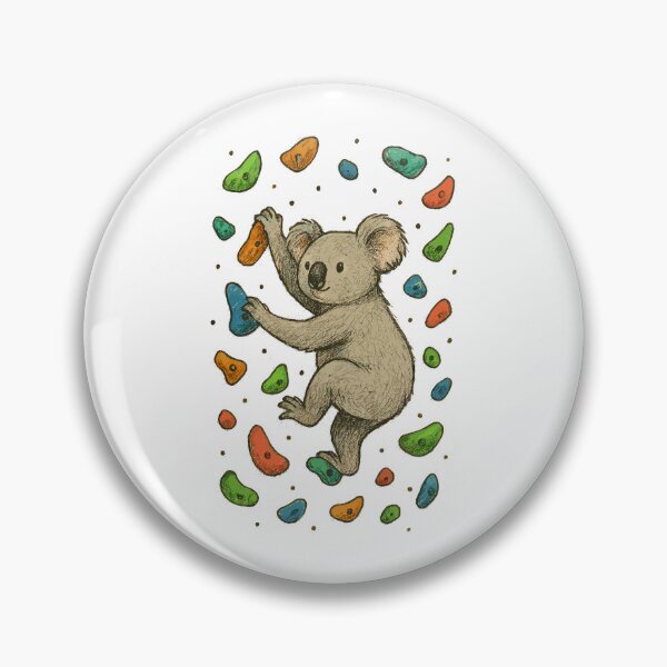 Item preview, Koala bouldering on the bouldering wall design designed and sold by Pineapple-Tree.