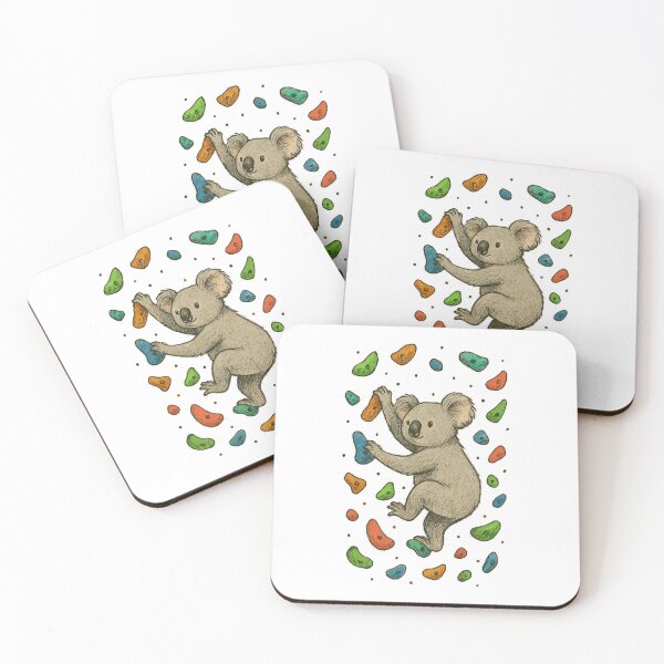 Item preview, Koala bouldering on the bouldering wall design designed and sold by Pineapple-Tree.