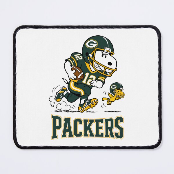 Item preview, Snoopy & Woodstock Green Bay Packers Football Retro F072 designed and sold by GLUVY-THEME.