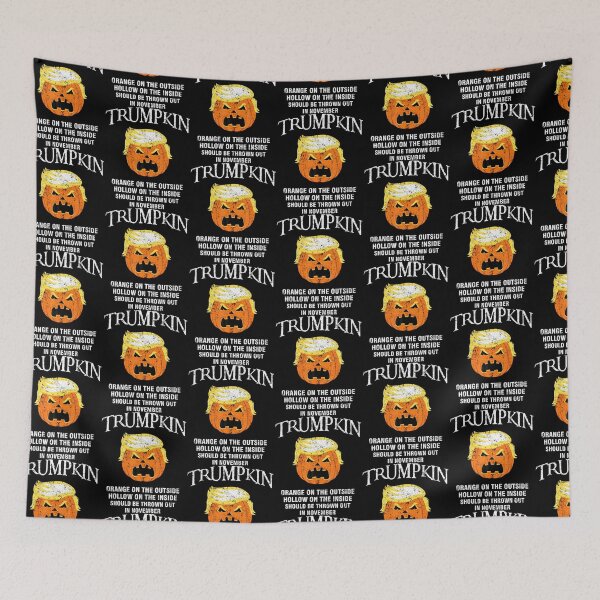Item preview, Halloween Anti Trumpkin Orange On The Outside Hollow Inside designed and sold by OddityVault.