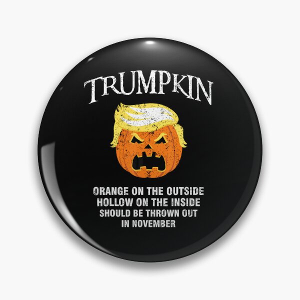 Item preview, Halloween Anti Trumpkin Orange On The Outside Hollow Inside designed and sold by OddityVault.