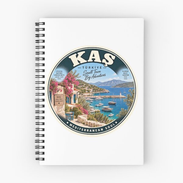 Item preview, Kas Turkey Vintage Travel Badge – Mediterranean Soul Retro Souvenir designed and sold by DreamPaw Studio.