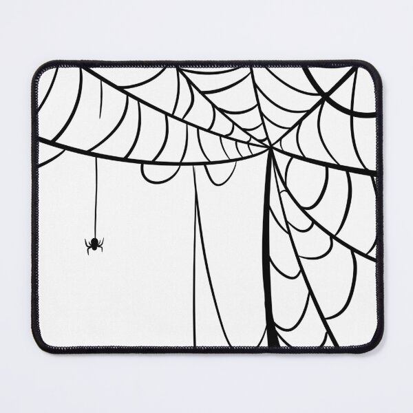 Item preview, Spooky Spider Web Corner Frame — Hanging Cobweb Line Art Vector designed and sold by LYAN-STORE.