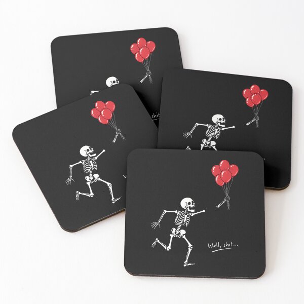 Item preview, Halloween Well Shit Skeleton Lost Balloon Funny Men Women designed and sold by OddityVault.